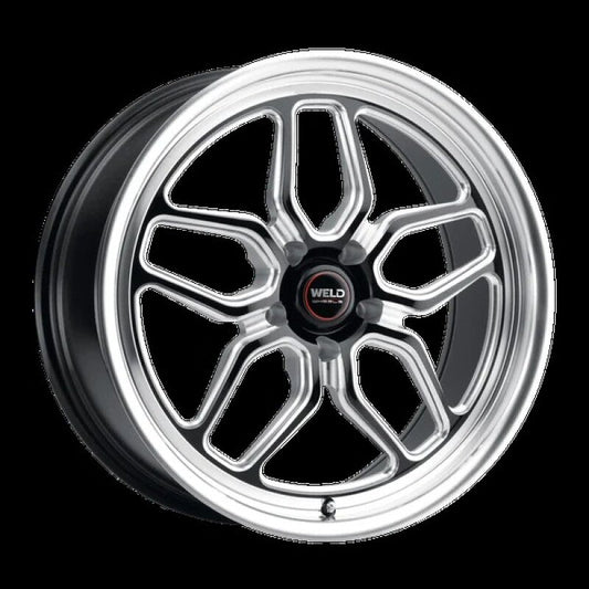 Weld - Weld Laguna Drag 15x10 5x114.3 ET50 BS 7.5 Gloss Black MIL Dia 78.1 - Demon Performance