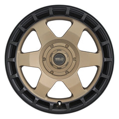 Weld - Weld Off-Road Ridge 20x9 - 6x135 / 6x139.7 BP - ET0 - 106.1mm CB - Satin Bronze Wheel (Black Ring) - Demon Performance