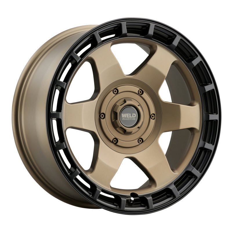 Weld - Weld Off-Road Ridge 20x9 - 8x170 BP - ET0 - 125.1mm CB - Satin Bronze Wheel (Black Ring) - Demon Performance