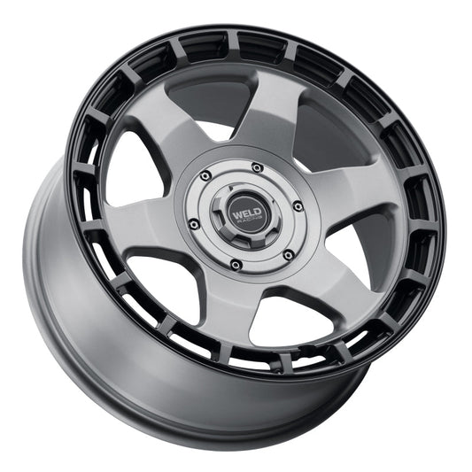 Weld - Weld Off-Road Ridge 20x9 - 8x170 BP - ET0 - 125.1mm CB - Satin Gunmetal Wheel (Black Ring) - Demon Performance