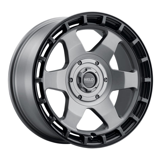 Weld - Weld Off-Road Ridge 20x9 - 8x170 BP - ET0 - 125.1mm CB - Satin Gunmetal Wheel (Black Ring) - Demon Performance