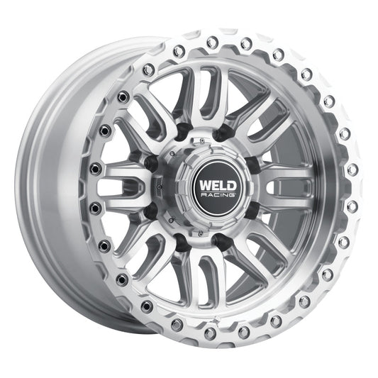 Weld - Weld Off-Road Swift 17x9in - 5x114.3 / 5x127 BP - ET-12 78.1mm CB Gloss Silver Machined Wheel & Ring - Demon Performance