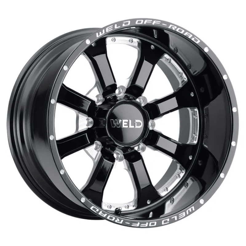 Weld - Weld Off-Road W125 20X9 Granada Eight 8X165.1 ET00 BS5.00 Gloss Black MIL 125.1 - Demon Performance