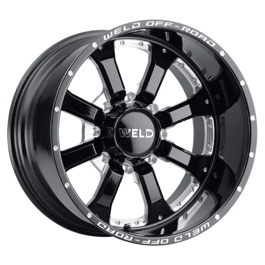 Weld - Weld Off-Road W125 20X9 Granada Eight 8x170 ET00 BS5.00 Gloss Black MIL 125.1 - Demon Performance