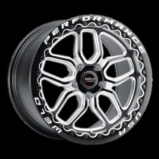Weld - Weld Racing Laguna Bead Lock 17x10/ 5x114.3 / ET49 / BS7.50 Gloss BLK MIL Wheel DIA 78.1 - Demon Performance