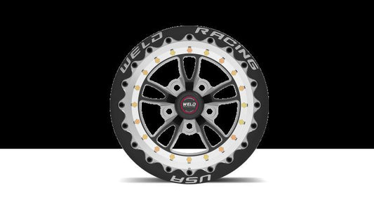 Weld - Weld RT Full Throttle 15x10 / 5x4.5 / 7.5in. BS Black Wheel - Single Beadlock - Demon Performance