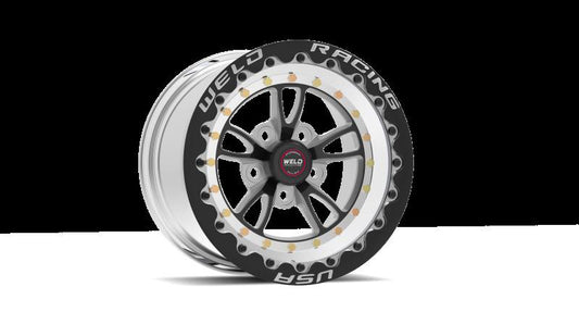 Weld - Weld RT Full Throttle 15x10 / 5x4.5 / 7.5in. BS Black Wheel - Single Beadlock - Demon Performance