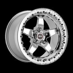 Weld - Weld S71 17x10 / 5x120mm BP / 7.2in. BS Polished Wheel 3.18in (High Pad) - Black Single Beadlock - Demon Performance
