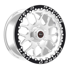 Weld - Weld S77 HD 17x7 / 5x135 BP / 4.2in. BS Polished Wheel (HD Low Pad) - Polish Single Beadlock MT - Demon Performance