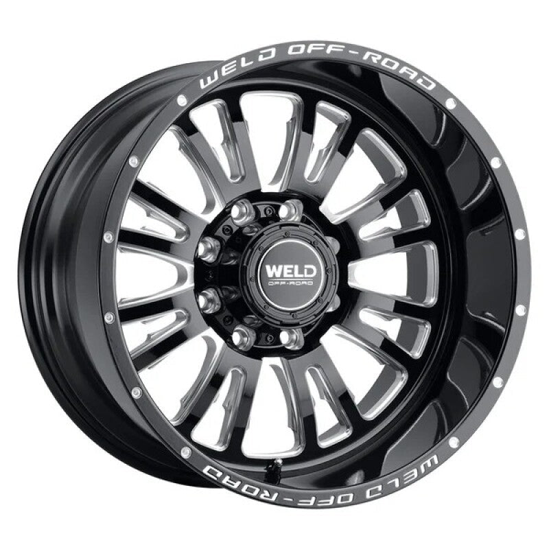 Weld - Weld Slingblade 20x9 / 8x170 BP / 0 Offset / 5 BS / 125.1 Bore Gloss Black Milled Wheel - Demon Performance