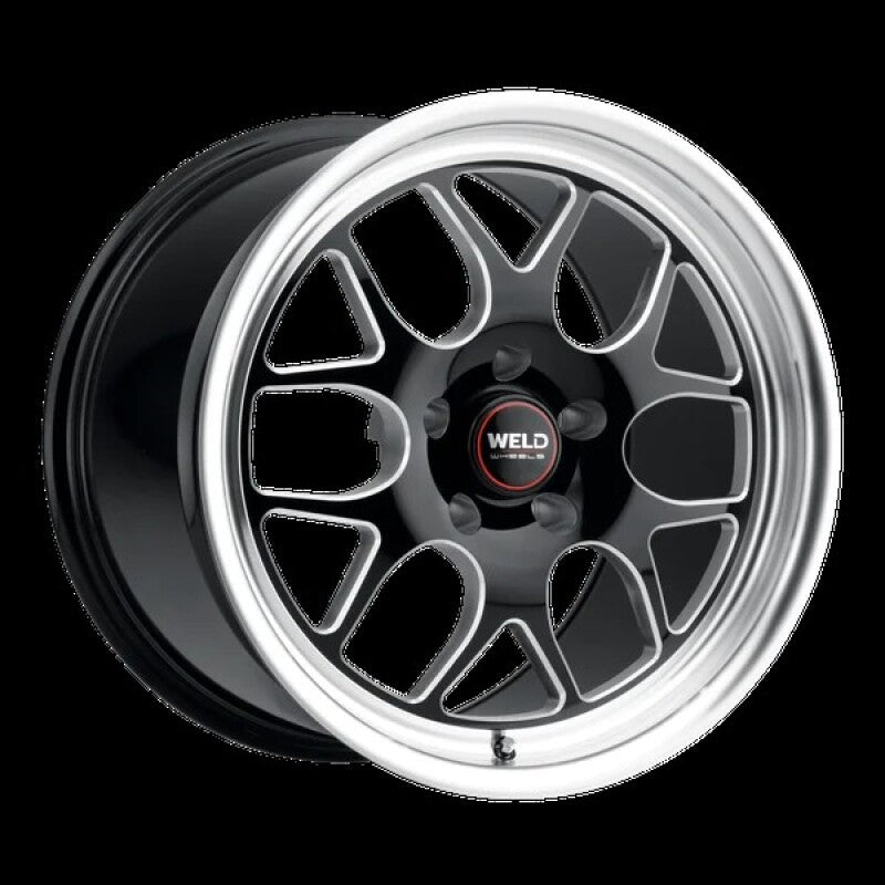 Weld - Weld Solana Drag 17x11 / 5x115 BP / ET0 / 78.1mm Bore - Gloss Black MIL DIA Wheel - Demon Performance