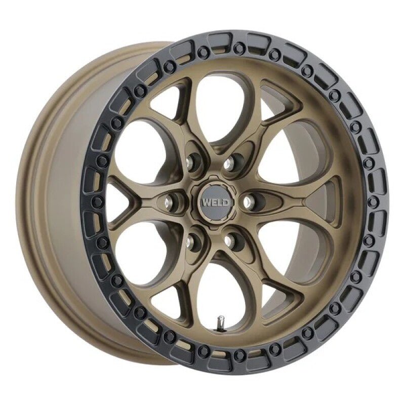 Weld - Weld W106 Ledge 6 17x9 / 6x139.7 BP / - 12 Offset / 4.5 BS / 106.1 Bore Satin Bronze/Satin Black Ring - Demon Performance