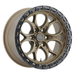 Weld - Weld W106 Ledge 6 17x9 / 6x139.7 BP / - 12 Offset / 4.5 BS / 106.1 Bore Satin Bronze/Satin Black Ring - Demon Performance