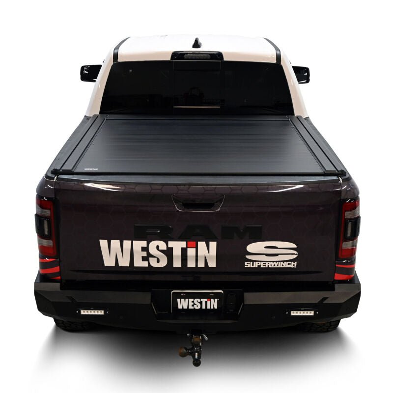 Westin - Westin 19 - 26 RAM 1500 New Body 5ft 7in. (67in) Bed Electric Retractable Tonneau Cover - Black - Demon Performance