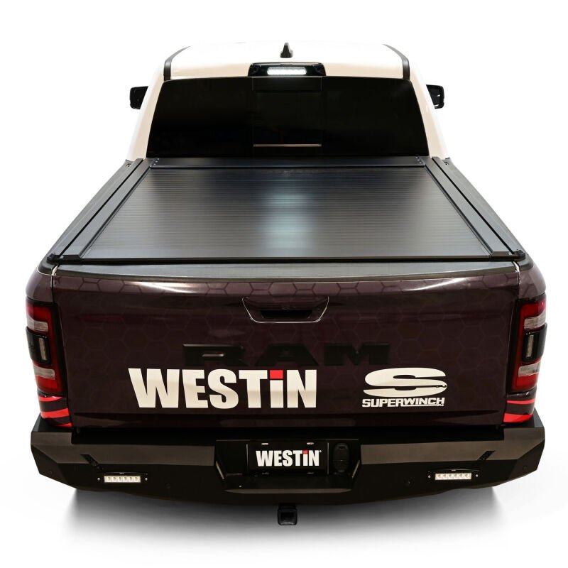 Westin - Westin 19-26 Ram 1500 (New Body)(Excl. RamBox) 5ft 7in Bed Manual Retractable Tonneau Cover - Black - Demon Performance