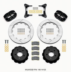 Wilwood - Wilwood Dynapro Radial Front Drag Kit 12.88 Vented 2015 - Up Mustang - Demon Performance
