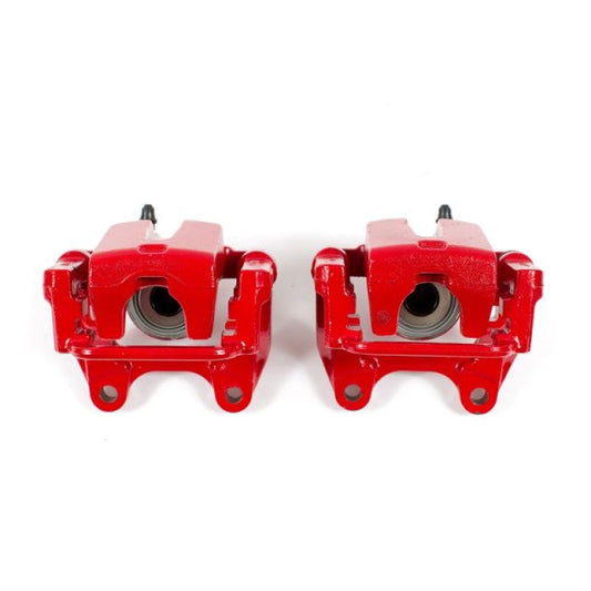 Power Stop 09-10 Dodge Challenger Rear Red Calipers w/Brackets - Pair