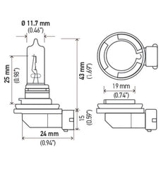 Hella Bulb H9 12V 65W XEN YLW