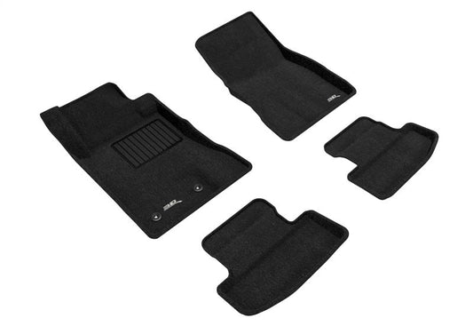 3D MAXpider - 3D Maxpider 15-22 Ford Mustang Elegant 1st 2nd Row (2 Eyelets) - Floor Mat Set (Black) - Demon Performance