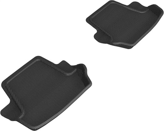 3D MAXpider - 3D MAXpider 20-24 Porsche 911 Carrera/Convertible/S/4/4S (992) Kagu 2nd Row Floormat - Black - Demon Performance