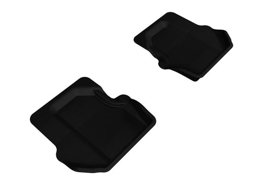 3D MAXpider - 3D MAXpider 2005-2012 Porsche 911 997 Kagu 2nd Row Floormats - Black - Demon Performance