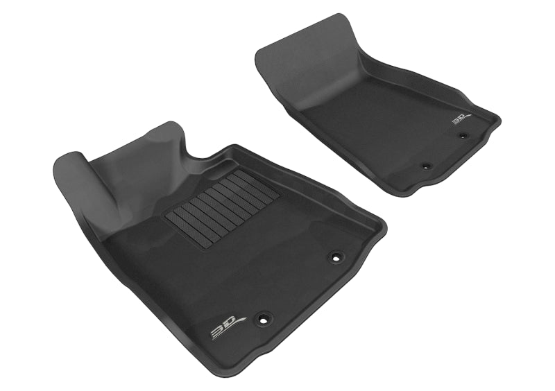 3D MAXpider - 3D MAXpider 2009-2019 Nissan 370Z Kagu 1st Row Floormat - Black - Demon Performance
