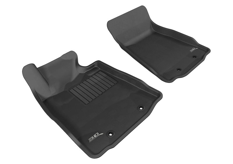 3D MAXpider - 3D MAXpider 2009-2019 Nissan 370Z Kagu 1st Row Floormat - Black - Demon Performance