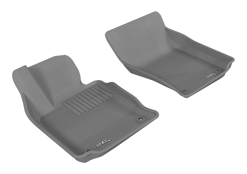 3D MAXpider - 3D MAXpider 2010-2016 Porsche Panamera Kagu 1st Row Floormat - Gray - Demon Performance