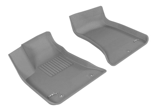 3D MAXpider - 3D MAXpider 2011-2020 Dodge/Chrysler Charger Rwd/300/300C Rwd Kagu 1st Row Floormat - Gray - Demon Performance