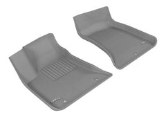 3D MAXpider - 3D MAXpider 2011-2020 Dodge/Chrysler Charger Rwd/300/300C Rwd Kagu 1st Row Floormat - Gray - Demon Performance