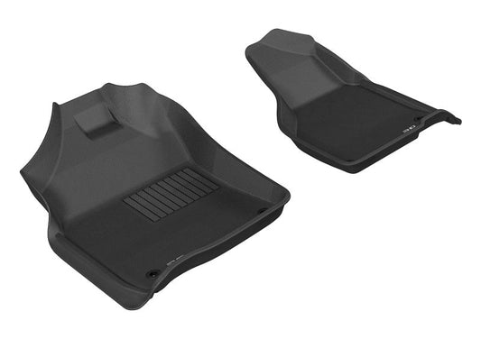 3D MAXpider - 3D MAXpider 2012-2020 Dodge Ram 1500 Crew/2500/3500 Crew/Mega Kagu 1st Row Floormat - Black - Demon Performance