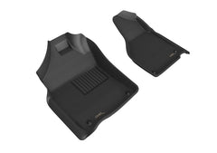 3D MAXpider - 3D MAXpider 2012-2020 Dodge Ram 1500 Reg/Quad 2500/3500 Reg Kagu 1st Row Floormat - Black - Demon Performance