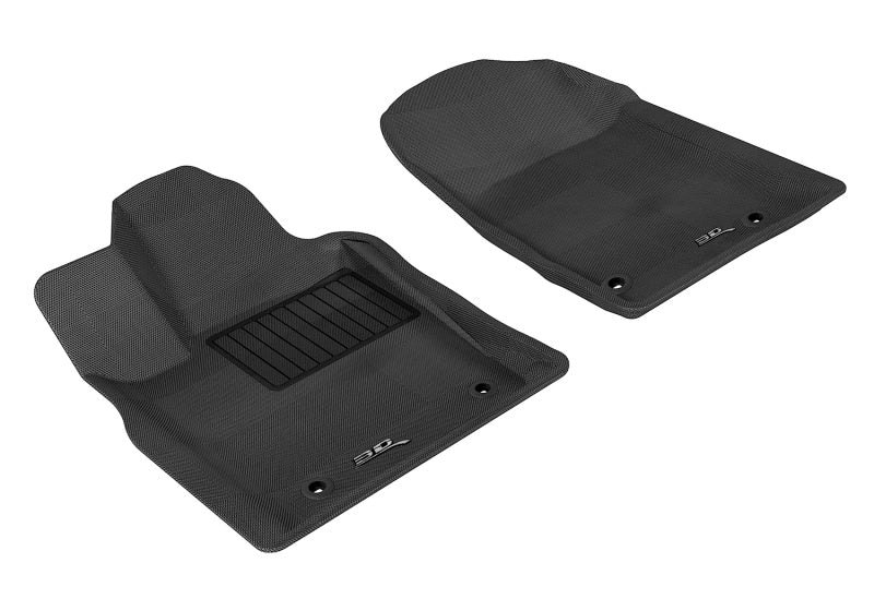 3D MAXpider - 3D MAXpider 2013-2020 Dodge/Jeep Grand Cherokee/Durango Kagu 1st Row Floormat - Black - Demon Performance