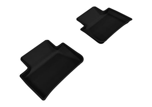 3D MAXpider - 3D MAXpider 2014-2019 Porsche Macan Kagu 2nd Row Floormats - Black - Demon Performance