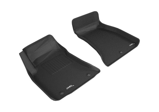 3D MAXpider - 3D MAXpider 2015-2020 Dodge Challenger Rwd Kagu 1st Row Floormat - Black - Demon Performance