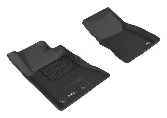 3D MAXpider - 3D MAXpider 2015-2020 Ford Mustang Kagu 1st Row Floormat - Black - Demon Performance