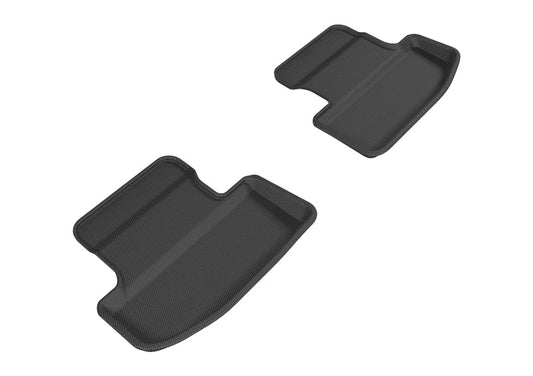 3D MAXpider - 3D MAXpider 2015-2020 Ford Mustang Kagu 2nd Row Floormats - Black - Demon Performance