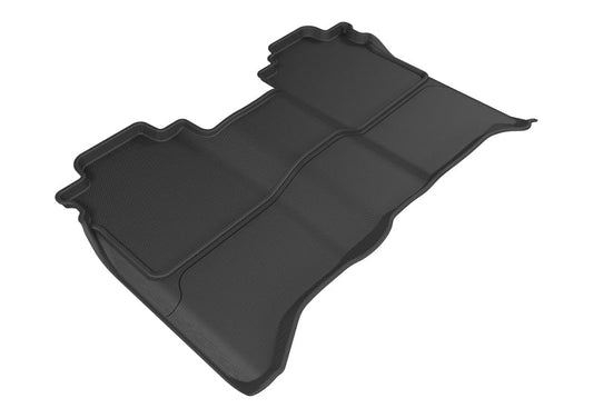 3D MAXpider - 3D MAXpider 2016-2019 Nissan Titan Crew Cab Kagu 2nd Row Floormats - Black - Demon Performance