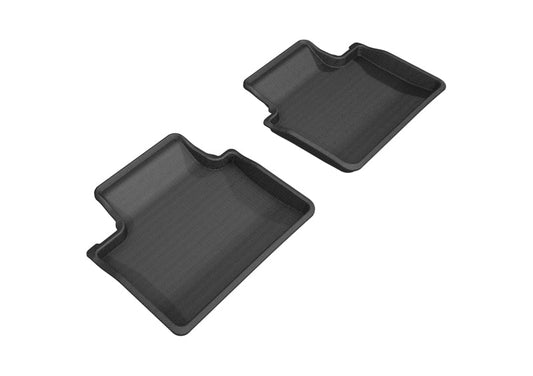3D MAXpider - 3D MAXpider 2017-2019 Porsche Panamera Kagu 2nd Row Floormats - Black - Demon Performance