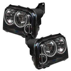 Oracle 05-10 Dodge Charger SMD HL (Non-HID) - Triple Halo - ColorSHIFT w/ BC1 Controller