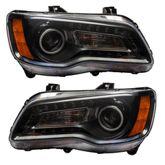 Oracle 11-14 Chrysler 300C SMD HL Black - NON HID - ColorSHIFT DRL - ColorSHIFT w/ Simple Controller
