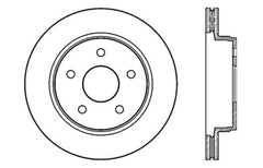 StopTech 04-06 Dodge Durango / 02-10 Ram 1500 (exc Mega Cab) Front Left Slotted & Drilled Rotor