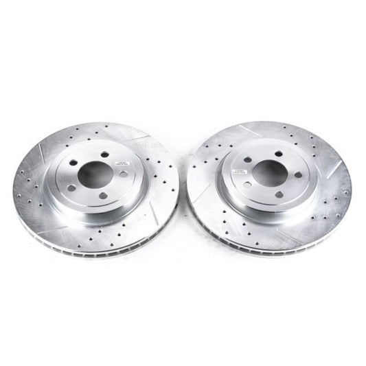 Power Stop 05-19 Chrysler 300 Front Evolution Drilled & Slotted Rotors - Pair