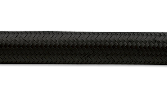 Vibrant -10 AN Black Nylon Braided Flex Hose (5 foot roll)