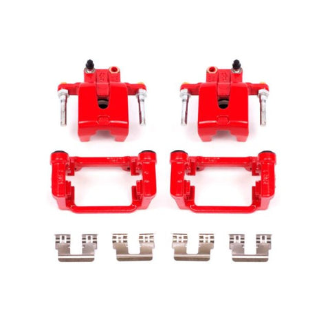 Power Stop 05-19 Chrysler 300 Rear Red Calipers w/Brackets - Pair