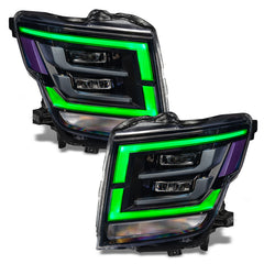 Oracle 21-22 Nissan Titan RGB+W Headlight DRL Upgrade - ColorSHIFT w/o Controller