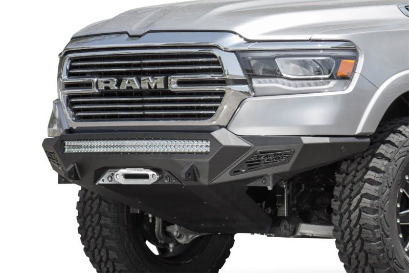 Addictive Desert Designs - Addictive Desert Designs 19 Ram 1500 Stealth Fighter Front Bumper w/ Winch Mount & Sensor Cut Outs - Demon Performance
