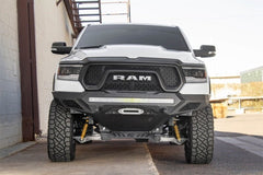 Addictive Desert Designs - Addictive Desert Designs 2019 Ram Rebel 1500 Stealth Fighter Fr Bumper w/Winch&Parking Sensor Mounts - Demon Performance