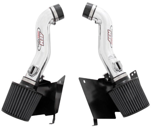 AEM Induction - AEM 07 350z Polished Dual Inlet Cold Air Intakes w/ Heat Sheilds - Demon Performance