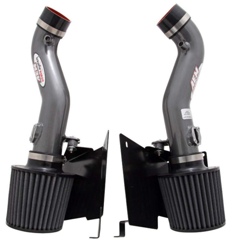 AEM Induction - AEM 07 350z Silver Dual Inlet Cold Air Intakes w/ Heat Sheilds - Demon Performance